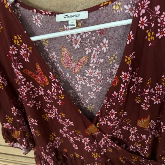 Madewell Size 4 Size Small Butterly Flutter Top - Picture 2 of 7